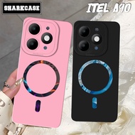 Case hp Itel A90 / A80 / A70 / A50 / A60 / A60S / A49 Current Apple Logo Motif - Casing Itel - Cesin