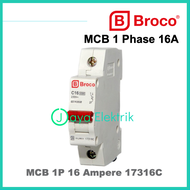 BROCO MCB 2A 4A 6A 10A 16A 1P 1 Phase Pemutus Arus SNI Grosir Original 2 4 6 10 16 A Ampere