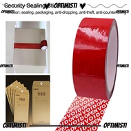 OPTIMISTI8E Anti-Fake Label High Viscosity Void 50M Adhesive Tape