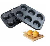 烘焙專家 - 6連圓形蛋糕模 馬芬烤盤 杯子蛋糕 曲奇模 不粘模 蛋糕烤盤