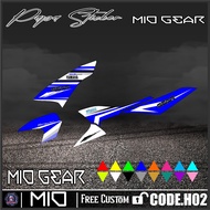 Striping MIO GEAR - MIO GEAR Motorcycle Sticker MIO GEAR Sticker LIST Variation YAMAHA MIO GEAR RACI