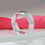 Nhẫn nam trơn bạc bản to vuông cá tính NNA0224 - Trang Sức TNJ