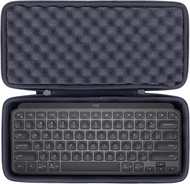 co2CREA 収納ケース 互換品 logicool ロジクール MX KEYS mini ‎KX700GR/KX700GRd ミニマリスト ワイヤレス イルミネイテッド キーボード、ブラック（ケース