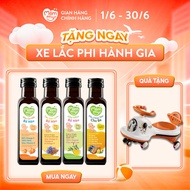 Combo 4 dầu ăn dặm bổ não Mămmy: dầu olive dầu cá hồi dầu hạt lanh dầu chiên xào