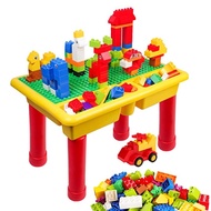 Kids Multi Function Table Building Blocks Learning Playing Study Drawing Lego Duplo