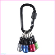 Ahead 6Pcs Bit Holder Gadgets Drill Bit Holder 1 4 Drill Bit Holder Keychains Screwdriver Bit Holder