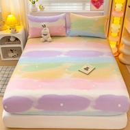 NEW Cute Cartoon Designs 40S 100% Pure Cotton Cadar Super Soft Premium Wash Cotton Fitted Bedsheet W