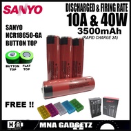SANYO GA NCR 18650 Battery Charger Rechargeable Battery Vape 3500mAh 10A Lithium Ion Battery BUTTON 