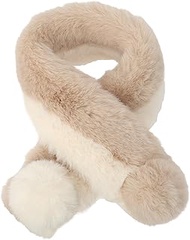 24-906-76185.76182 Women's Neck Warmer Scarf, Faux Fur, Soft, Washable, Cold Protection, Just Pass T