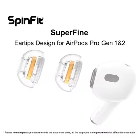 Spinfit SuperFine Cloud Comfort Earbud Tips with Patented Eartips Adapter Design for AirPods Pro Gen