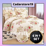 [HOT SELLING]CADAR PATCHWORK 1000TC READY STOCK COTTON 6 in 1 Super Queen Patchwork Bedsheet