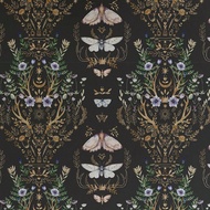 1 Roll, Vintage Floral Moth Pattern Wallpaper, Peel And Stick, Vinyl Material, Waterproof, Easy To R