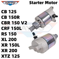 Haypo Motorcycle Starter Motor for CB125 CB150R CBR150 V2 CRF150L RS150 XL200 XR150L XR200 XTZ125
