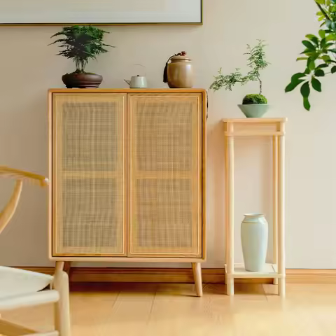 Simple Modern Bonsai Stand Living Room TV Plant Shelves Balcony Floor Standing Storage Shelf Chinese