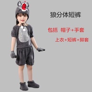 [Hot seller] Big Bad Wolf Childrens Performance Costumes and Lamb The Comes Cartoon Drama