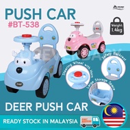 Kid Ride On Push Car with Horn Steering Wheel Music Storage Space Kereta Budak Kanak Walker Car