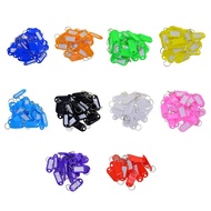 [szluzhen3gv] 50pcs Multifunction Key Tags Plastic s ID Tags Name Label  Tags Locker Tags Widely Use