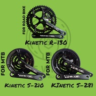 KINETIC CHAINWHEEL 2X / 3X FOR MTB / ROADBIKE BIKE CRANK SET