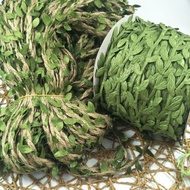 Kindergarten Decoration Winding Sewer Twist Ready Stock Green Leaf Tie Flower Rattan Wax Rope Factor