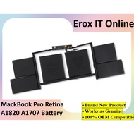 Mabook Pro Retina 15" A1820 Replacement A1707 Battery