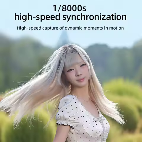 JINBEI HD600MAX TTL HSS Outdoor Flash 1/8000s HD Full-color Touch Screen 2.4G Wireless Flash Light 0