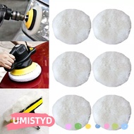 UMISTYDREAMUM9U Faux Wool Buffing Pads, 3/4/5/6/7 Inch Polishing Wheel Disc Polishing Pad, Car Washi