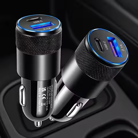 68W USB-C Car Charger - PD Fast Charging for iPhone Samsung