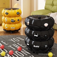 Toilet Wheeled Trash Can Removable Flip Kitchen Creative Paper Basket Bedroom Storage Tube Strictly 