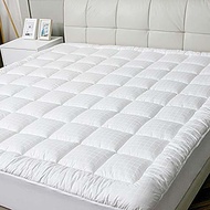 Lakebirds Queen Size Mattress Pad Cover 800 GSM 100% Cotton 300TC Luxury Bed Topper Soft Quilted...