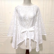 CARDIGAN BROKAT CROP OUTER BRUKAT CAPE KONDANGAN PESTA BAJU BROKLAT SERAGAM BRIDESMAID OUTFIT ATASAN