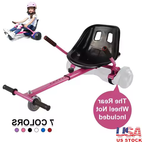 Hoverboard Seat Attachment Go Kart Kids Adults Transform Hoverboard to Go Kart Accessories Adjustabl