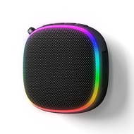 อัพเกรด EBS-309 6W Mini Portable Wireless BT Speaker Bluetooth 5.3 กล่องเพลงพร้อมไฟ RGB สําหรับเล่นเ