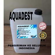 Aquadest aquades  Distilled water  air suling ukuran 20 liter