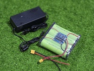 แบตลิเธียม 4s 12.8v - 14.6v 15000mah. แบต+ชุด ชาร์จตัวใหญ่ LiFePO4 32140 แบตเตอรี่ 4s 15ah (แบบแถวยา