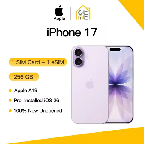 Apple iPhone 17 Original New Unused 256GB 6.3" OLED Super Retina XDR 120Hz A19 CPU Dual 48MP Cameras