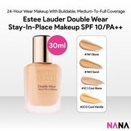 ESTEE LAUDER Double Wear Stay-In-Place Makeup SPF 10/PA++ 30ml [1W1 Bone, 1W2 Sand, 1C1 Cool Bone, 2
