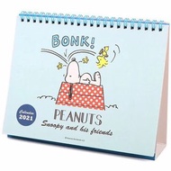 PEANUTS Snoopy 史努比 日版 家居 桌上 座檯 月曆 線圈 行事曆 記事 記號 日曆 2021 年曆 (日本假期) 史奴比 史諾比