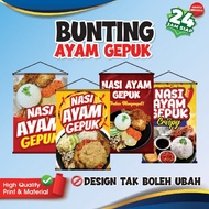 BUNTING NASI AYAM GEPUK READY STOCK