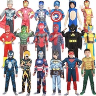 W-6&amp; Halloween Costume Captain America Spider-Man Iron Man Muscle Superman Hulk Optimus Prime Batman Muscle PEUG