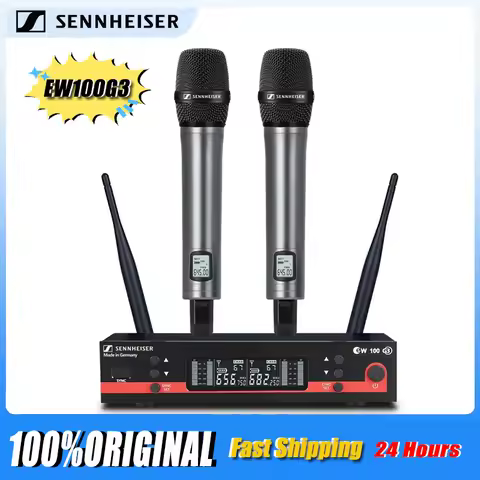 Sennheiser EW100G3 Professional Dual Wireless Microphone Stage Performance 2 Channels 600-699MHz UHF