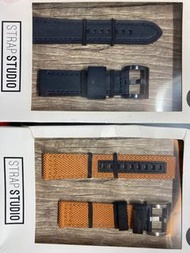 Samsung Galaxy watch 3/Samsung galaxy watch 3 45mm 頭層真皮硅胗底錶帶防汗防臭底快拆錶帶$139-199