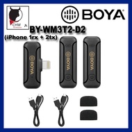 Boya BY-WM3T2-D2 Mini 2-Person Wireless Microphone System For Apple Lightning IOS Mobile Devices