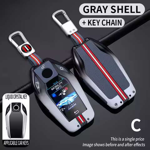 Metal Car Key Cover Fob Case Shell for BMW G30 G12 G11 G32 G31 5 7 Series I8 I12 I15 G01 X3 X4 G02 G