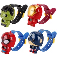 Hot Avengers Electric Kids Boy Watch Hulk Ironman Figure Model Toys Action  For Children Gifts