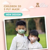 Local Brand |3D Mask| 50pcs Individual packaging|95%BFE & 99%PFE| JoyBaby Ultra-Soft Kids Mask |Disp