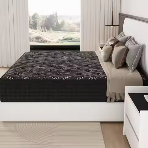 5-Star Hotel Latex Mattress: Ultra-Soft Independent Spring 30cm Compressed Cushion Mattresspromote s