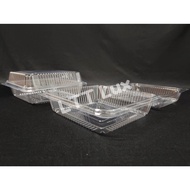 6" Kuih Container L400 / Disposable Plastic Clear Bakery Container / Bekas Kuih (50pcs±)