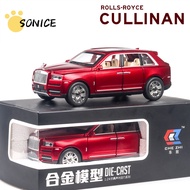 🔥HOT🔥 Soniceโมเดลรถยนต์1:24สำหรับRolls Royce Cullinan SUV Diecastรถโมเดลโลหะรถโลหะผสมสูงสัดส่วนจำลอง