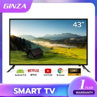GINZA 43 inch Smart TV Ultra-thin TV Android 9.0 Smart TV FHD flat screen TV