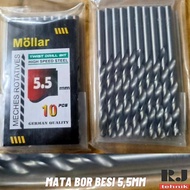 MATA Promo 5.5mm HSS Iron Drill Bit Wood Drill Bit 5.5mm Twist Drill Bit Mollar COD